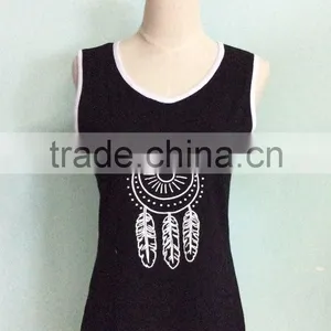 2017 Women Sleeveless Dress Slim Fit OEM Service 100% Cotton Bulk Clothing thumbnail-1