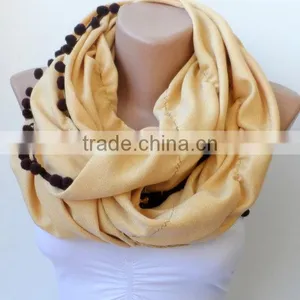 Jasmine Ruffle Pashmina Scarfs Ruffle Pashmina Scarves Pompom Scarf Frilly Women Scarf Wedding Scarf Jasmine Scarfs Fashion Acce thumbnail-2