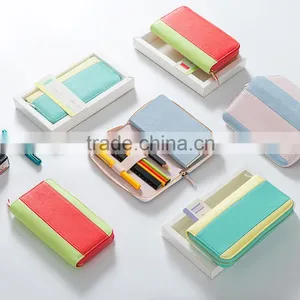 A6 Size PU Material Planner With Zipper Sweety Color Daily Planner Diary thumbnail-1