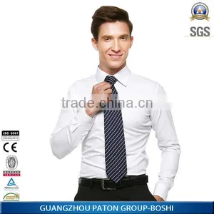 100% Cotton Casual Fashion White Shirt Collar Designs thumbnail-1