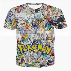 Customized Bank Printed Pokemon Go Print T Shirt Appearl thumbnail-1