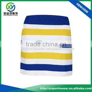 Top Quality Contrast Color Fashion Stripe OEM Service Golf Skirt,golf Skort thumbnail-1