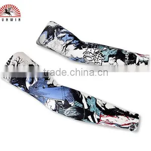 High Quality Custom Sublimation UV Sun Protection Lycra Arm Cool Sleeves thumbnail-3