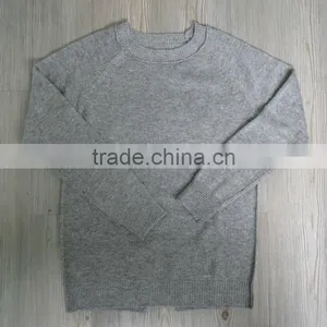 Round Neck Dark Grey Design Pullover Casual Men Knitted Sweater Men thumbnail-1
