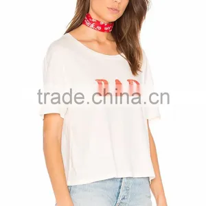Guangzhou Shandao Factory OEM Latest Design Summer Casual 160g 100% Cotton Short Sleeve O-Neck Custom T Shirt thumbnail-2