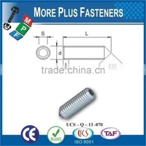 Made in Taiwan DIN 914 Cone Point Grub Screw DIN 914 thumbnail-1