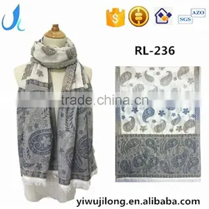 180*70cm High Quality Cheap Viscose Women Pashmina Gradient Shawl Scarf thumbnail-1