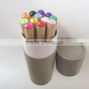 3.5''HB Natural Pencils Wih Diamond in Paper Tube thumbnail-1