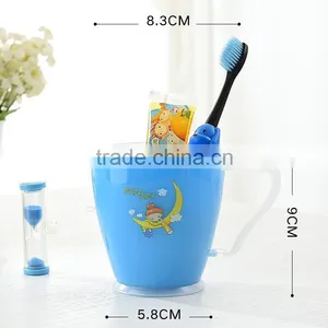 Plastic Kid Cup Toothbrush With Sand Timer thumbnail-3