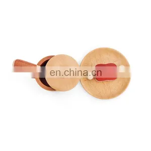 Hot Sell Early Educational Montessori Material Nature Wooden Toys Food And Kitchen Tools Blocks Sets For Kids thumbnail-1