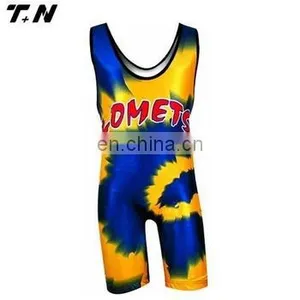 Sublimated Wrestling Singlets Wholesale thumbnail-6