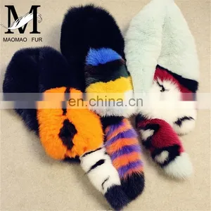 Factory Direct Fashion Women Scarves High Quality Real Fox Fur Scarf Fur thumbnail-6