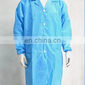 Esd Non-woven Antistatic Lab Coats for Polyester Disposable Cleanroom Anti-static Coverall Antistatic Garment thumbnail-3