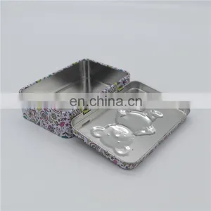 Wholesale Small Rectangular Embossing Metal Food Packaging Tin Cans thumbnail-4