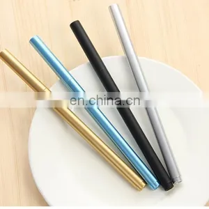 Slim Blue Gel Pen Polished Metal Sign Gel Pen thumbnail-1