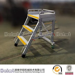 Easily Moveable Aluminium Folding Step Ladders for Industry thumbnail-1