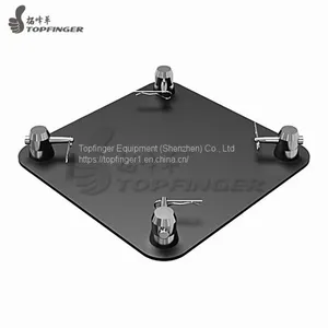220x220mm Square Aluminum Spigot Truss Base Plate Truss Support thumbnail-1