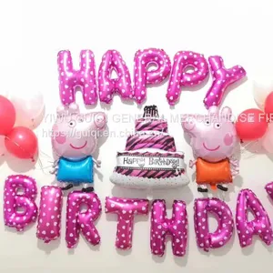 Birthday Balloon Set Foil Balloon Helium Balloon Mylar Balloon Party Balloon Kitty Balloon thumbnail-1