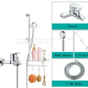 Simple Shower Spary Head Wall Mounted Bathroom Shower Set Mier Tap thumbnail-1