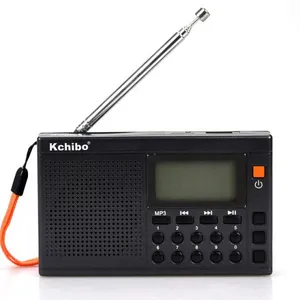 FM AM SW 10 Band MP3 Player Rechargeable Radio With Digital Alarm Clock Support USB , TF Card thumbnail-2