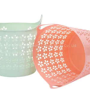 Custom Plastic Storage Basket For Garbage Laundry Basket For Bathroom thumbnail-2