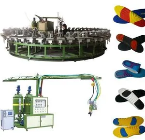 24/36/48/60/80 Work Stations Polyurethane pu Shoe Foaming Machine thumbnail-2