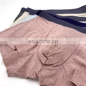 Men's Underwear Boxer Briefs No Ride-up Cotton Mid-waist Seamless Underwear Men thumbnail-1