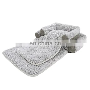 Pet Mat Cushion for Dogs and Cats-Snuggly Orthopedic Sleeper With More Filling on 3 Sides-Nonslip and Waterproof Bottom thumbnail-6
