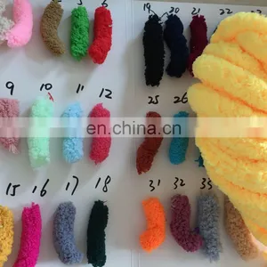 35colors 2cm Thick Polyester Chenille Chunky Yarn for Knitting Chenille Blanket thumbnail-2