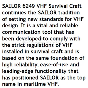 SAILOR 6249 VHF Survival Craft thumbnail-4