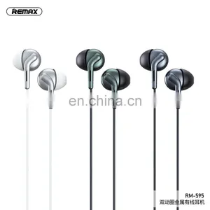 Remax RM-595 Noise Cancelling Earbuds Dual-moving-coil Wired Earphone thumbnail-6