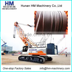 Wire Rope For Zoomlion Crawler Crane QUY80 Main Hoisting Rope Dia24mm 35*K7 thumbnail-1