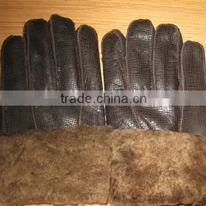 Colorful Soft and Comfortable Latest High Quality Sheepskin Gloves thumbnail-5