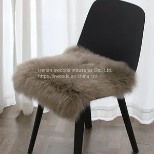Home Decor Pillow Covers Living Room Bedroom Sofa Australian New Zealand Lambskin Fur Pillow thumbnail-5