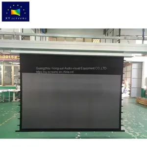 OEM/ODM In-Ceiling Recessed Electric Projector Screen Aluminum Casing Hidden In Ceiling Motorized Automatic Projector Screen thumbnail-4