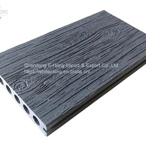 3D Embossing EHC140H24 WPC Wall Panel Wholesale Wpc Decking Factory thumbnail-1