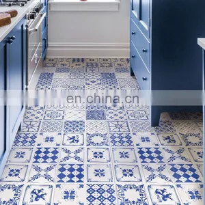 Blue and White Porcelain Art Tiles Chinese Blue Restaurant Kitchen Tiles thumbnail-3