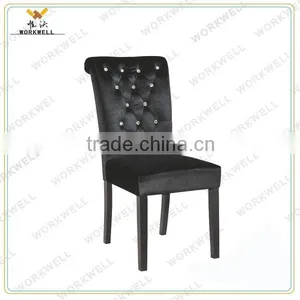 WorkWell Good Leather Dining Room Chair With Rubber Wood Legs Kw-D4160 Quality Choice Most Popular thumbnail-1