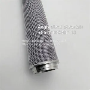 10 Micron Sintered Stainless Steel Wire Mesh Industrial Metal Filter Tube thumbnail-4