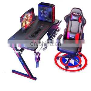 LGB Light Commercial Home Office Simple l Shaped Portable Sit Stand PC Computer Gaming Table Computer Desks thumbnail-1