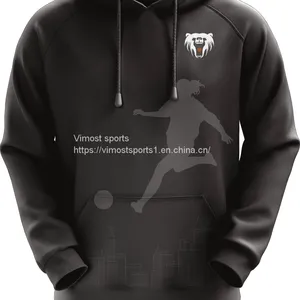 Black Customized Sublimation Hoodie With High Quality thumbnail-1