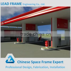 Environmentally-friendly Light Steel Space Frame Gas Filling Station thumbnail-5