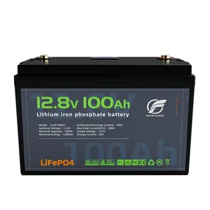 6000 Deep Cycles 24V 200Ah Lifepo4 Battery Pack Rechargeable Lithium Ion Solar Rv Battery 12v100ah thumbnail-1