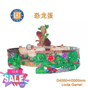 Guangdong Supply Zhongshan Tai Lok Entertainment Manufacturing Small and Medium Indoor and Outdoor Play Equipment Rotating Cup Coffee Cup 12-seat Dinosaur Rotating Cup thumbnail-1