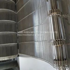 High Quality Food Grade Stainless Steel Metal Wire Mesh Conveyor Belts,flat Flex Belt for Furnace Oven,pizza Oven thumbnail-3