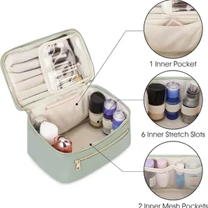Travel Make Up Organizer Cosmetic Brush Bags Case for Lady thumbnail-4