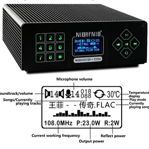 NIORFNIO NIO-T25M 25W FM Broadcast Transmitter for Drive-in Theaters, Self-driving Tours, Farms, and Small Communities thumbnail-2
