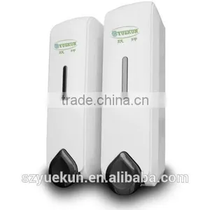 2*350ML Bathroom Double Hand Soap Dispenser/ABS Plastic Durable Manual Liquid Shampoo Shower Dispenser YK1051 thumbnail-2