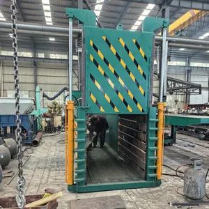 Reliable Hdpe Tin Can Waste Paper Baler Fast Compression Large Bale Size Horizontal Hydraulic Baler thumbnail-1