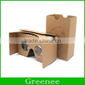 Google Yellow Cardboard VR V2.0 Virtual Reality DIY 3D Glasses for Smartphone With Headband thumbnail-1